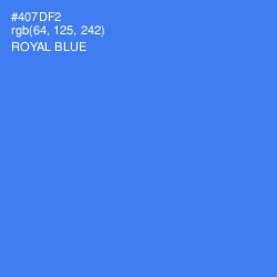 #407DF2 - Royal Blue Color Image